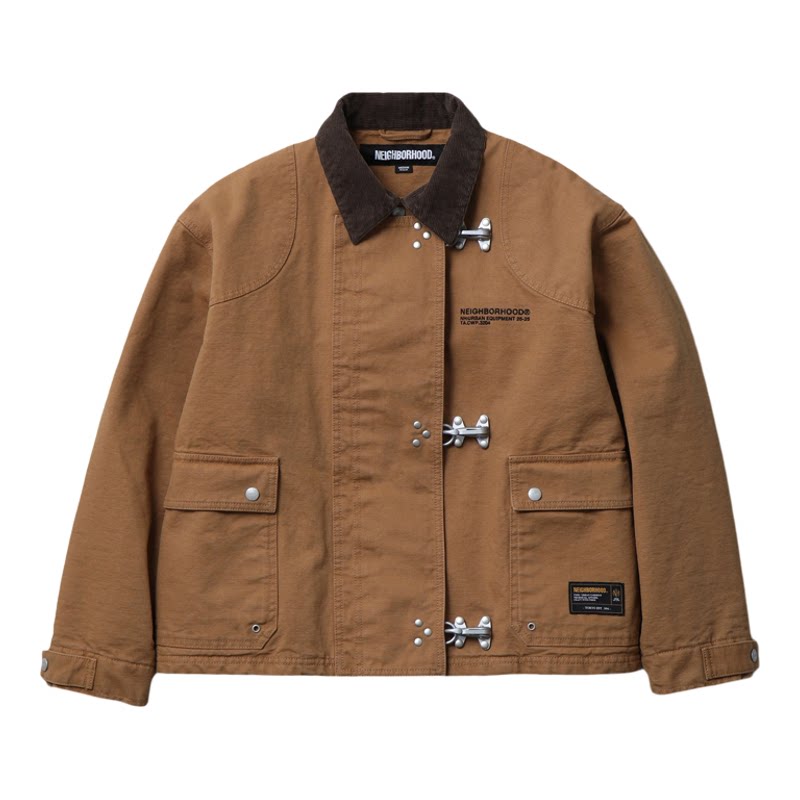 NEIGHBORHOOD FIREMAN JACKET 工装刺绣口袋夹克外套上衣 25AW