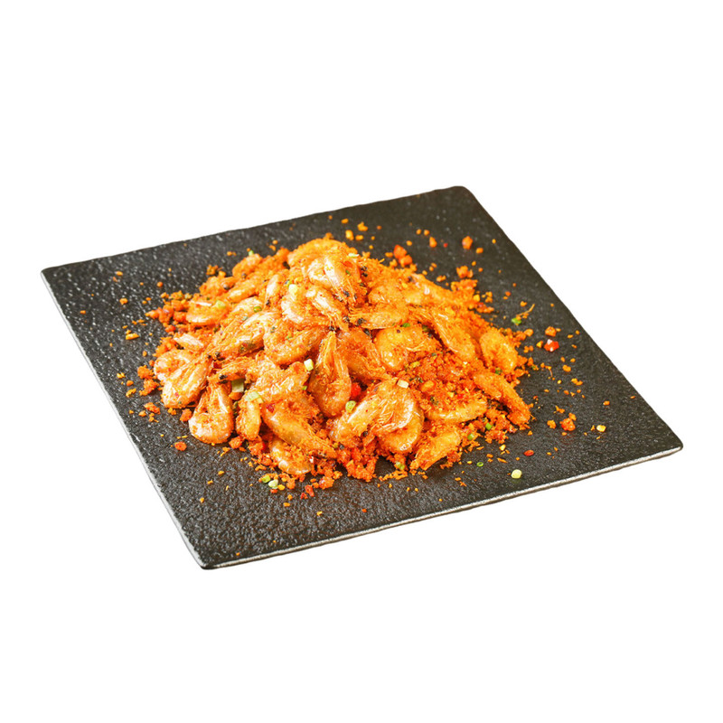 红油酥虾200g半成品香酥脆海虾干烤虾麻辣虾炸虾小虾海鲜小吃商用