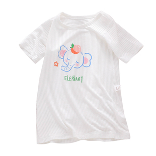宝宝睡衣夏季薄款连体衣夏天睡袍裙婴儿莫代尔衣服幼儿睡袋空调服
