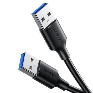 绿联双头usb3.0数据线公对公两双头连接口延长线转换传输移动硬盘盒笔记本电脑散热器供充电机顶盒刷机USB2.0