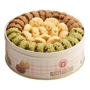 香港小熊进口黄油曲奇手工饼干铁罐装年货零食礼盒春节送礼505g