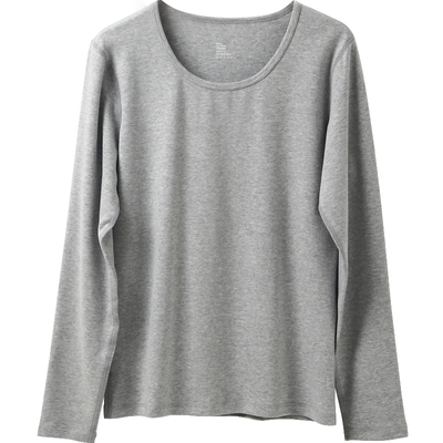 7A抗菌新疆棉秋衣磨毛厚棉上衣女