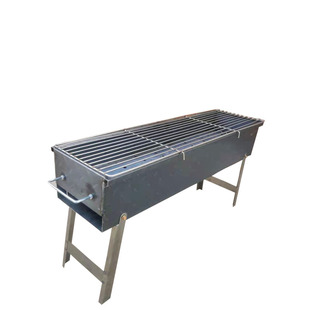 加厚满焊烧烤炉带腿带支架不锈钢烤网商家用户外折叠烤肉羊肉串箱