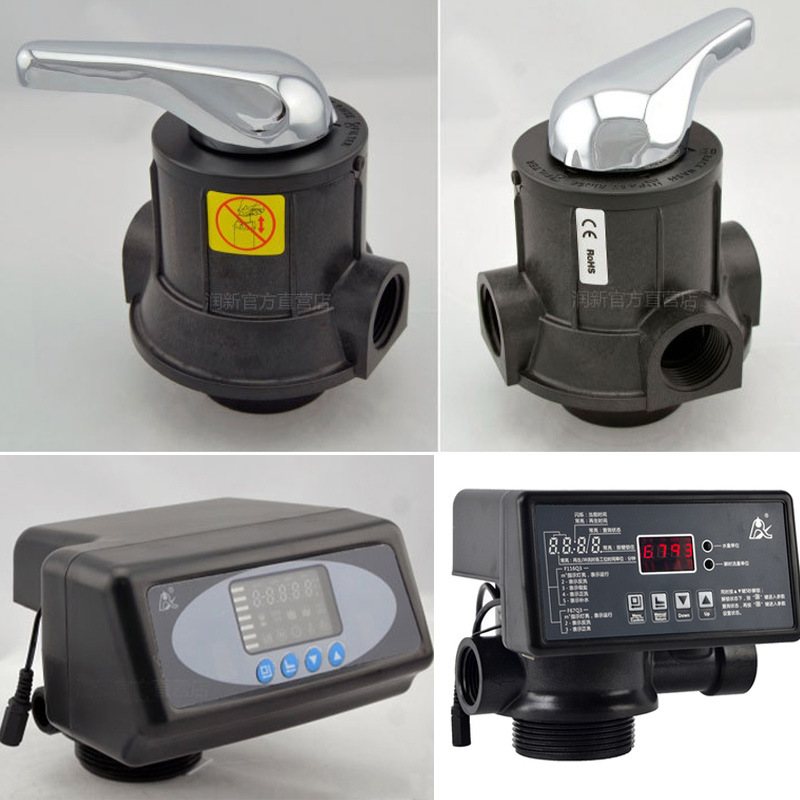 润新软水控制阀手动自动控制阀石英砂活性炭过滤水处理树脂软化阀