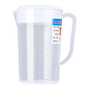 PP食品级塑料凉水壶可装热水超大冷水壶5l奶茶店专用耐高温量杯桶