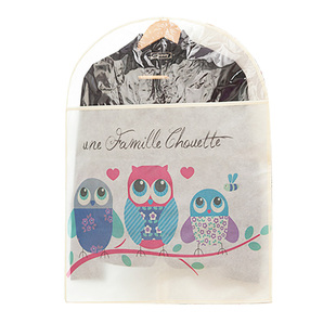 印花无纺布衣服防尘罩西服套大衣罩服装防尘套加厚透气环保