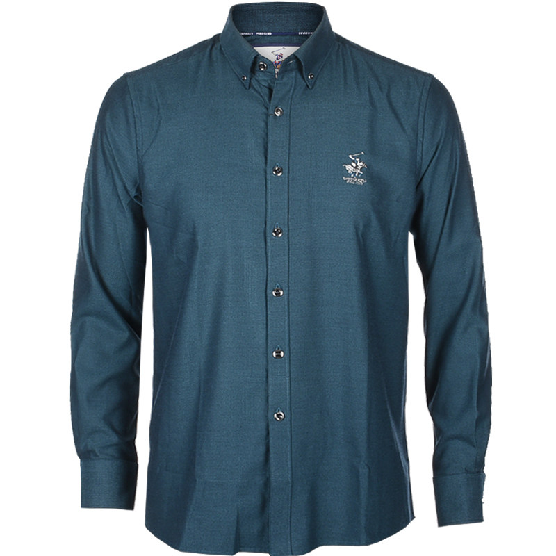 专柜正品比华利保罗秋季男装商务尖领时尚休闲免烫长袖衬衫清仓