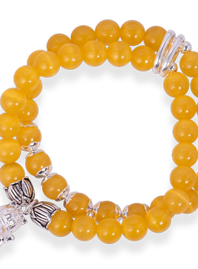 纯银猫眼石手链晶柜国风新中式女