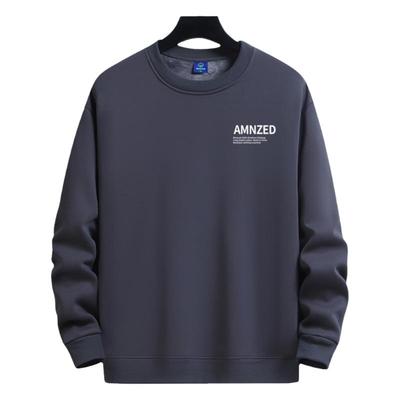 420克重磅圆领加绒加厚卫衣男