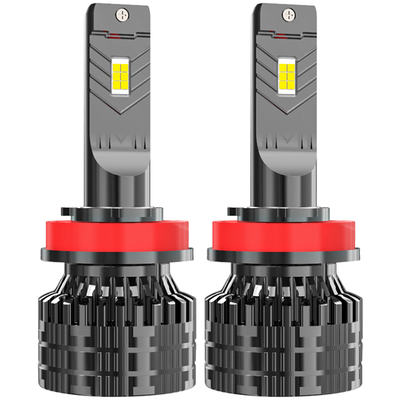 黄光led大灯4300k暖白灯泡12v55w