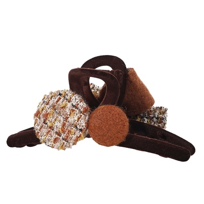 蝴蝶结花朵抓夹女高级感