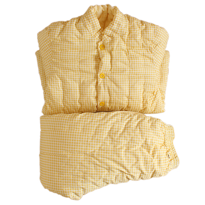 女士手工纯棉花加厚高腰棉袄棉裤