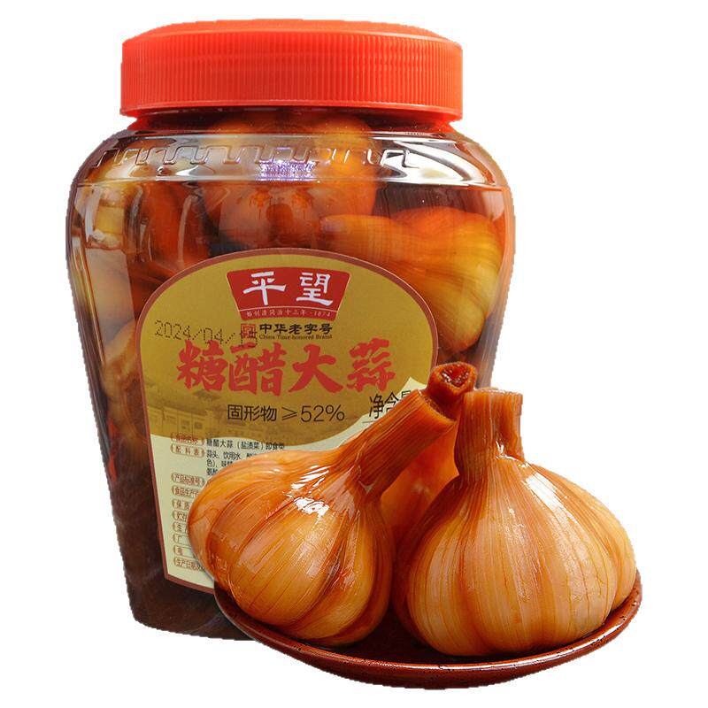苏州特产平望糖醋大蒜1kg桶装腌制/榨菜/泡菜