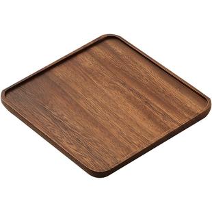 南美胡桃木托盘实木干泡盘茶盘中式水果果盘茶点盘高端家用早餐盘