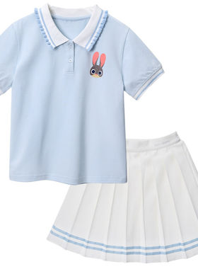 迪士尼女童夏季学院风2件套
