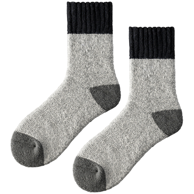 秋冬季加厚毛巾底中筒保暖运动袜