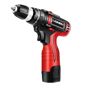 万牛手电钻转家用手钻充电式工具锂电多功能冲击手枪钻电动螺丝刀