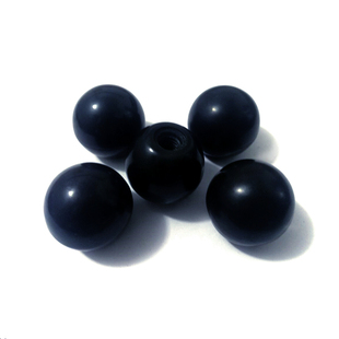 M6M8M10黑色胶木球形螺母 塑料手柄球内螺纹手拧扭螺帽盖型螺丝帽