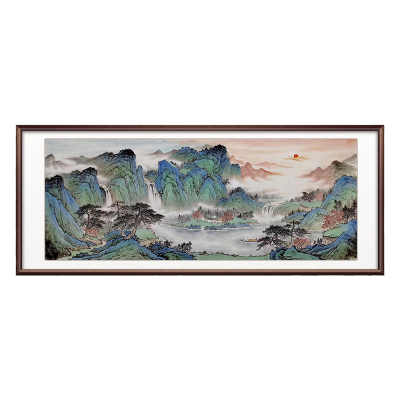 漓江小鱼画廊山水画招财风水画