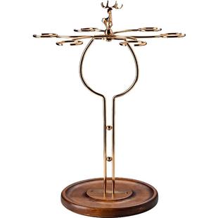 红酒杯架子高档轻奢酒柜摆件创意吊杯置物架高脚杯倒挂悬挂收纳架