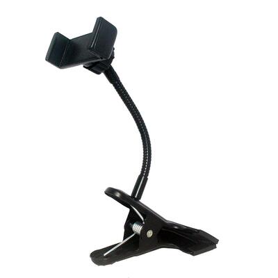 金属软管床头桌面大力夹手机支夹