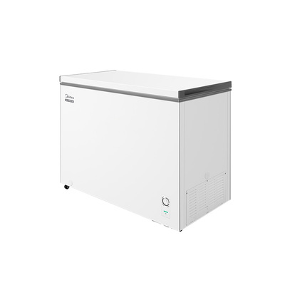 美的301L大容量冰柜家用商用两用冷柜卧式全冷冻冷藏一级官方冰箱