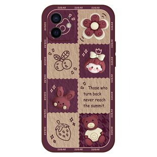 趣味怪兽适用苹果11手机壳iPhone15pro网红13/12/11透明X新款15ProMax女x/xr软7/8plus天使眼ins风ip14可爱套