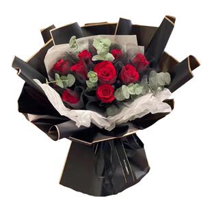 金边果冻膜花束包装纸鲜花雾面包花纸微透包花束花店花艺diy材料