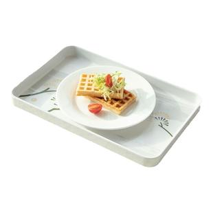 密胺托盘长方形家用客厅放茶杯水杯茶盘子托盘茶盘塑料网红餐盘