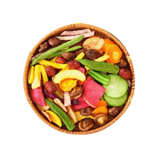 综合果蔬脆蔬菜水果干什锦混合装果干香菇蘑菇脆秋葵干冻干脱水