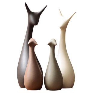 陶瓷装饰品摆件现代简约家居客厅酒柜桌面摆件创意房间柜子工艺品