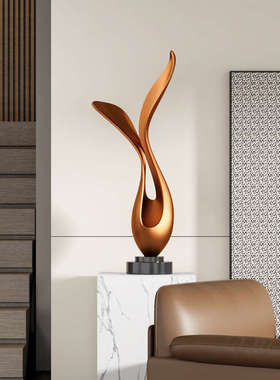 创意海豚鱼尾雕塑摆件现代艺术品玄关走廊酒店样板间会所装饰品