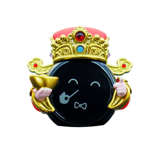 适用问界新M5M7/M8/M9/智界R7/S7中置音响财神爷帽子头盔摆件装饰