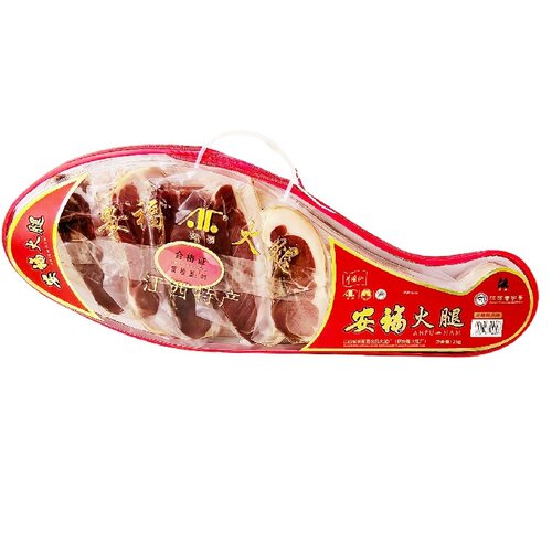 江西安福火腿珍品风干火腿切片烟熏老火腿切片江西吉安安福土特产