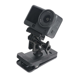 背包夹适用大疆action6/5pro/4/3运动相机pocket3磁吸支架影石360acepro2大力夹子固定支架gopro双肩包夹配件
