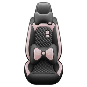 汽车坐垫四季通用全包围座套女神款飞度致炫福克斯卡通亚麻座椅套