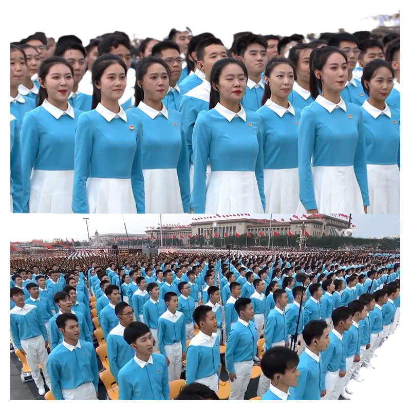 冯琳同款合唱服儿童大合唱团诗歌朗诵表演服中小学生红领巾朗诵服