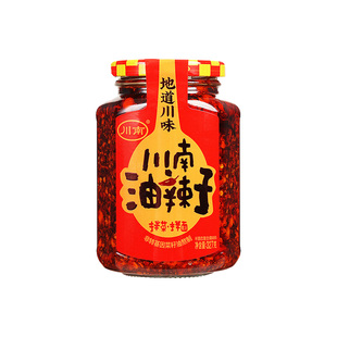 川南油辣子四川辣椒酱208g凉拌香辣红油辣椒酱拌菜下饭菜油泼辣子