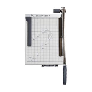 杰丽斯839金属切纸机A4裁纸刀保护条设计不锈钢刀精细刻度便携式 切纸刀裁剪相片办公照片裁剪器家用切纸闸刀