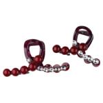 铂思亚官方原创红豆发夹女2026新款红色抓夹简约气质鲨鱼夹子头饰