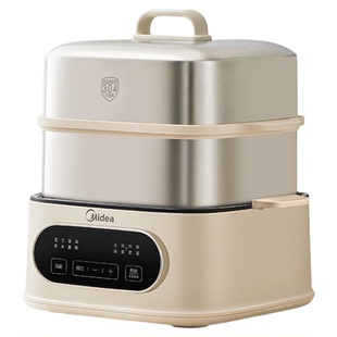 美的大容量电蒸锅多功能家用三层不锈钢可拆洗智能预约一体锅正品