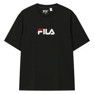 FILA 斐乐官方情侣针织男短袖衫2026春新款休闲简约凉感纯棉T恤女