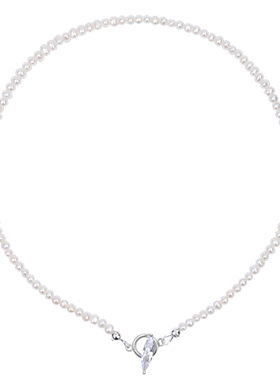 基础款双面戴搭吊带银925银珍珠