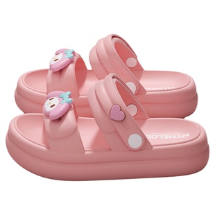 美乐蒂儿童凉鞋女孩夏季2025新款三丽鸥沙滩踩屎感两穿凉拖鞋女童