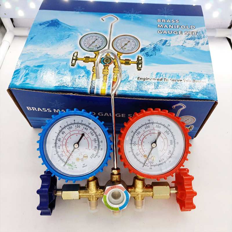 批发加氟工具双表阀铜双表汽车空调加氟表冷媒表氟利昂
