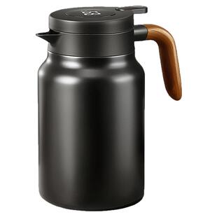 宝选保温水壶家用大容量闷泡壶不锈钢暖水壶办公室茶水分离焖茶壶