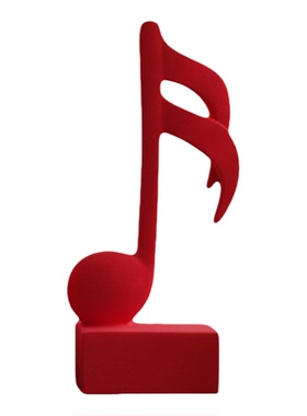 简约现代音符树脂桌面摆件