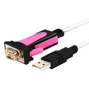 z-tek力特 usb转rs232串口线公母头转接头com口DB九针转换器工业级转换线英国FT232芯片Type-C转rs232串口线