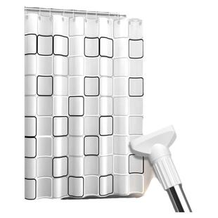 浴室防水布淋浴浴帘套装免打孔磁性洗澡卫生间窗帘门帘隔断帘帘子
