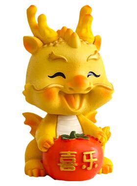 招财小龙十二生肖龙吉祥物摆件